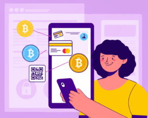 Cliente realizando un pago online de forma segura y sencilla en su tienda virtual.