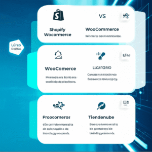 Comparativa de plataformas de e-commerce: Shopify, WooCommerce y Tiendanube