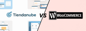 Comparativa entre plataformas de e-commerce, Tiendanube y WooCommerce, destacando la elección para tu tienda online.
