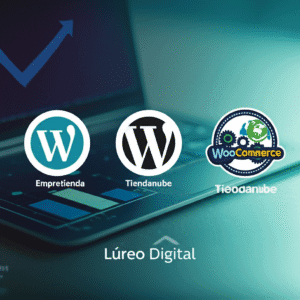 Comparativa de plataformas de e-commerce: Tiendanube, Empretienda y WooCommerce.