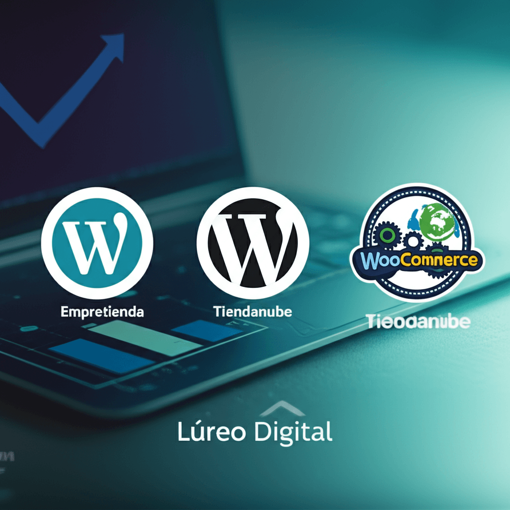 Comparativa de plataformas de e-commerce: Tiendanube, Empretienda y WooCommerce.